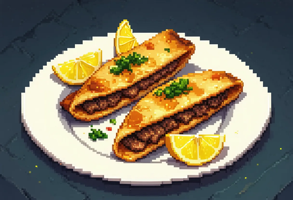 Arayes (Grilled Pita Stuffed with Spiced Lamb)