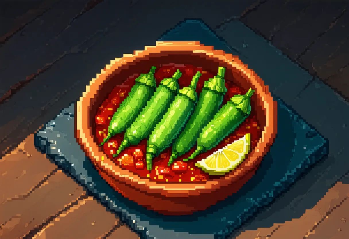 Bamia bi Zeit (Okra and Tomato Stew)