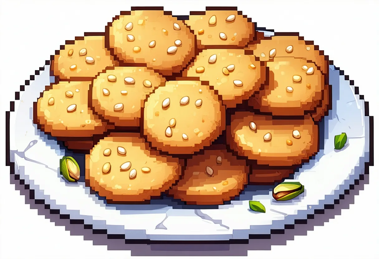 Barazek (Galletas Sirias de Sésamo y Pistacho)