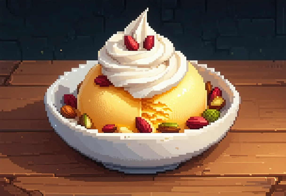 Bastani Sonnati (Persian Saffron Ice Cream)