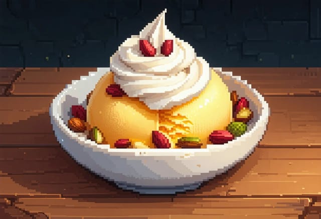 Bastani Sonnati (Persian Saffron Ice Cream)