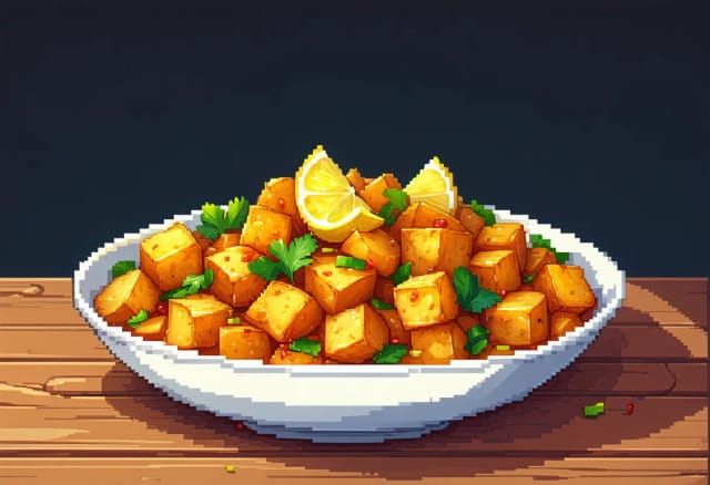 Batata Harra (Spicy Lebanese Potatoes)