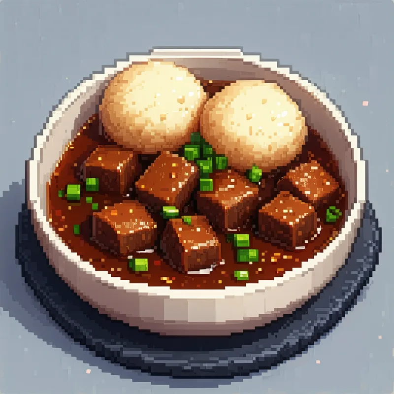 Ensopado de Carne com Bolinhos de Sebo