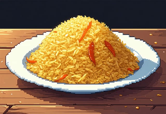 Chelo (Persian Steamed Saffron Rice)