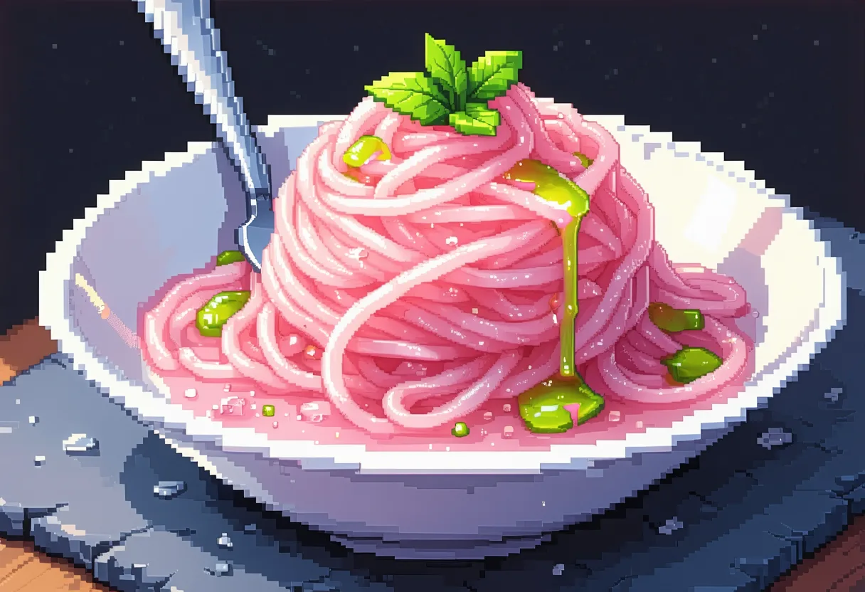 Faloodeh (Persian Rose and Lime Noodle Sorbet)