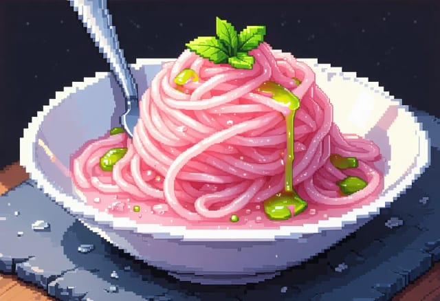 Faloodeh (Persian Rose and Lime Noodle Sorbet)