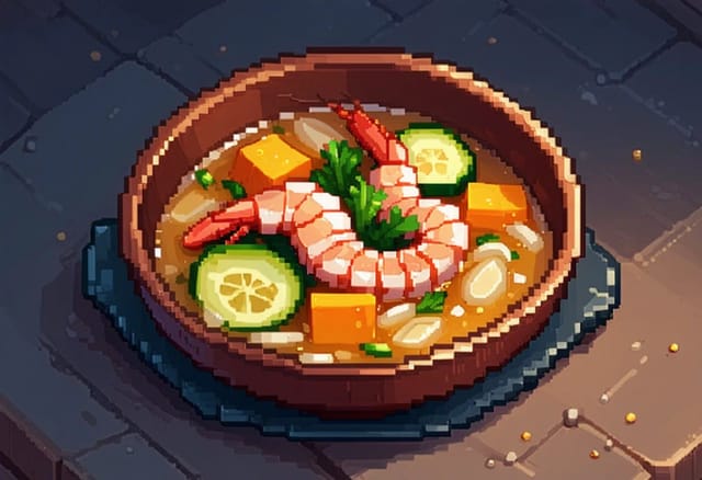 Gaeng Liang (Peppery Vegetable Soup with Prawn)