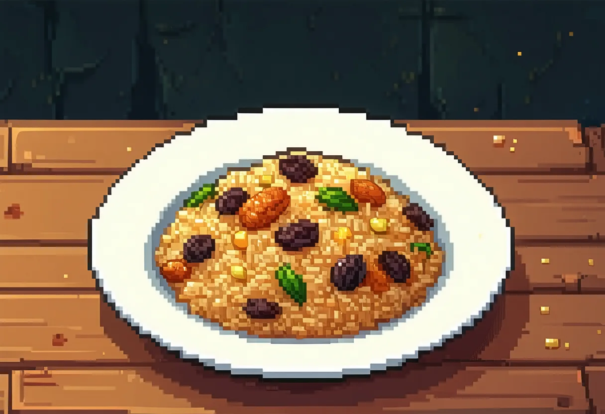Hashweh Nabati (Spiced Rice with Mushrooms and Pine Nuts)