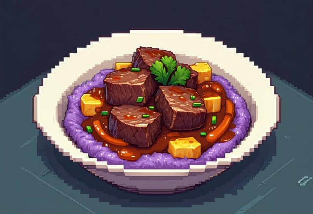 Hunkar Begendi (Lamb Stew on Aubergine Puree)