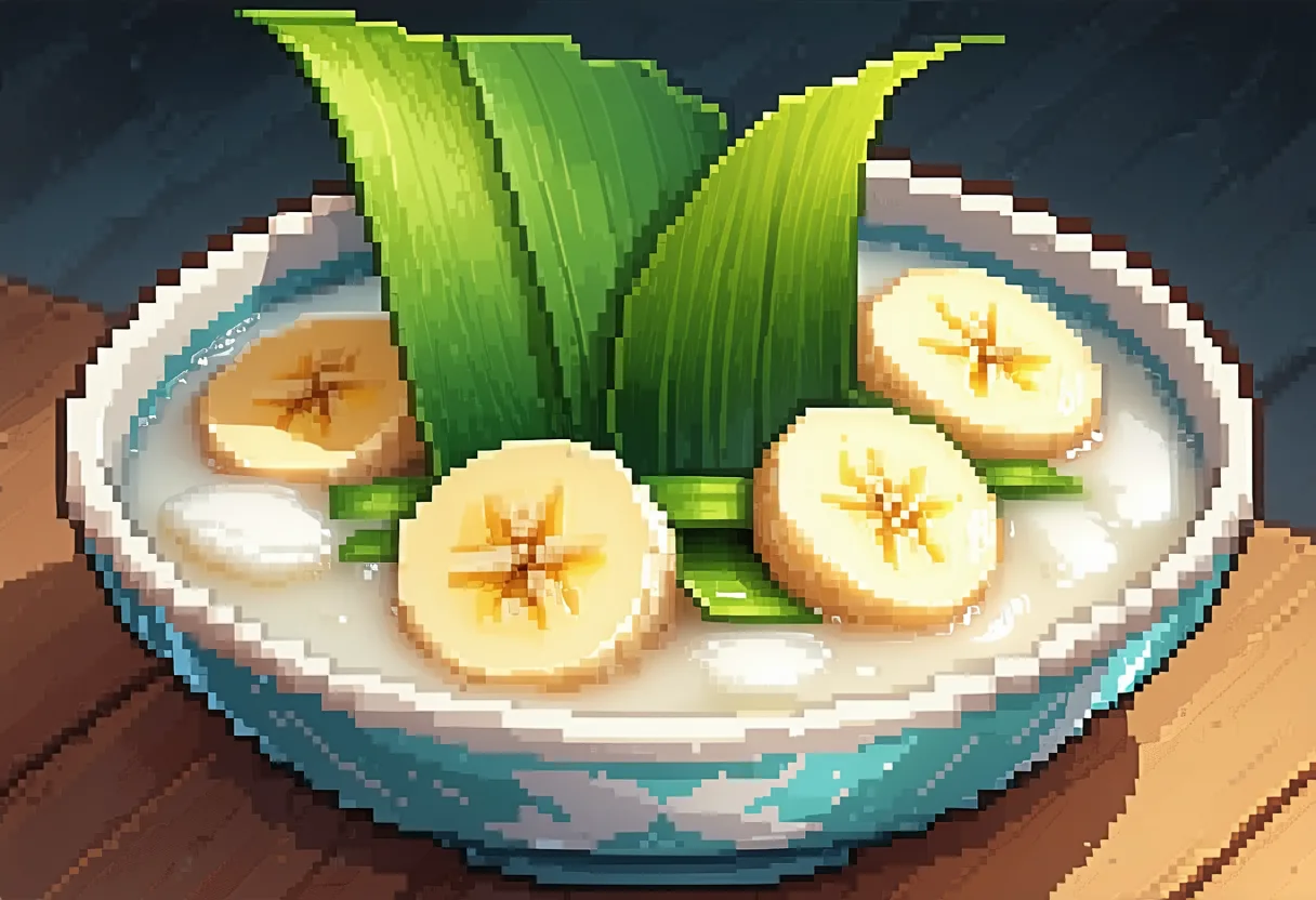 Kluay Buad Chee (Bananas in Coconut Milk)