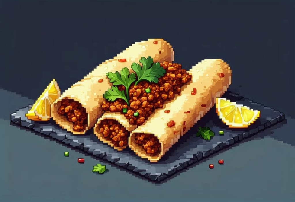 Lahmacun (Turkish Flatbread with Minced Lamb)