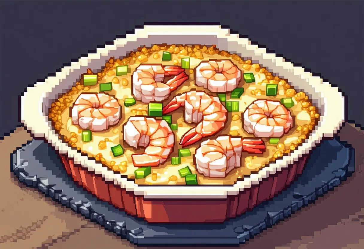 Leek and Prawn Gratin