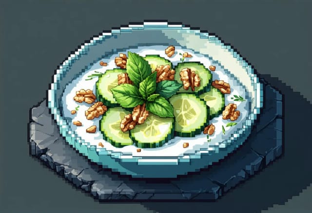 Mast-o-Khiar (Persian Yoghurt and Cucumber Dip)