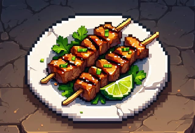 Moo Ping (Grilled Pork Skewers)