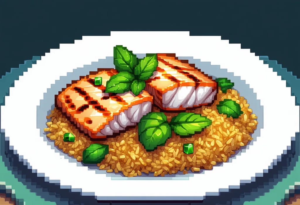 Nam Tok Pla (Grilled Fish Salad)