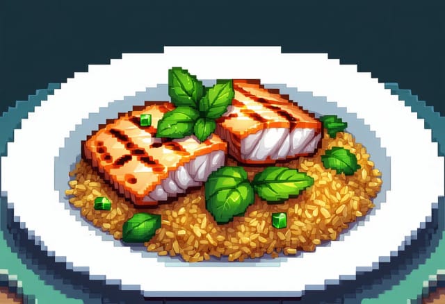 Nam Tok Pla (Grilled Fish Salad)