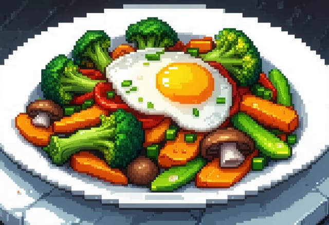 Pad Pak Ruam Mit (Mixed Vegetable Stir-Fry)