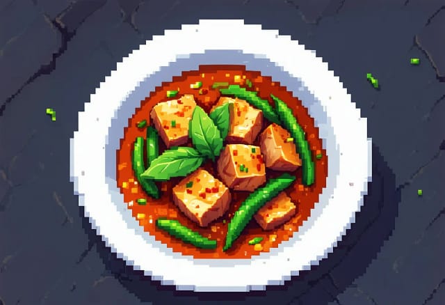 Pad Ped Gai (Spicy Red Curry Stir-Fry with Chicken)