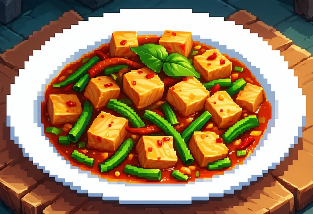 Pad Ped Pla Duk (Spicy Catfish Stir-Fry)