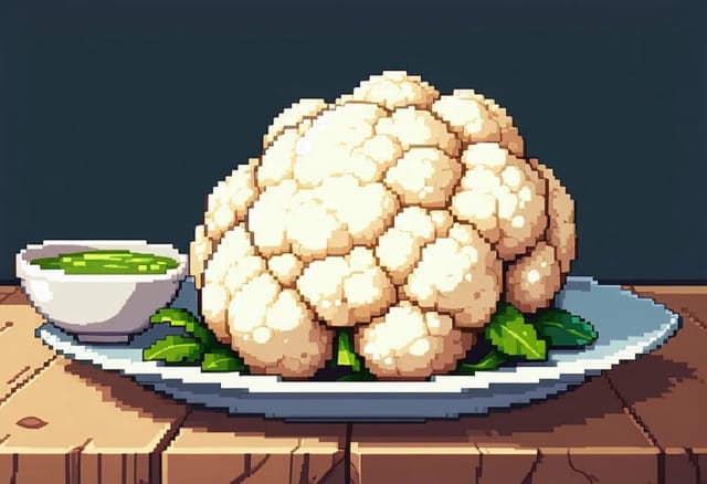 Pak Pao (Salt-Crusted Cauliflower with Thai Herbs)