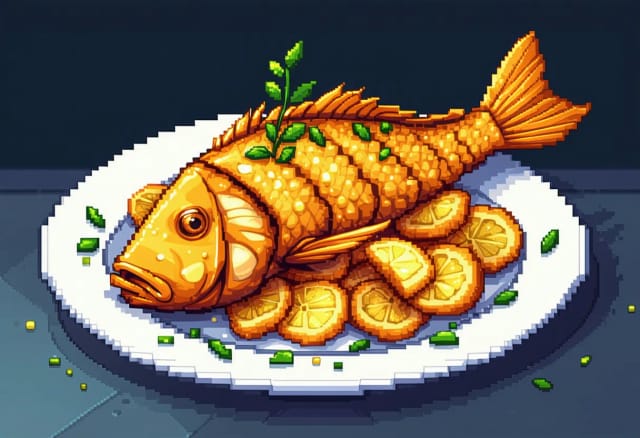 Pla Tod Kratiem (Thai Fried Fish with Garlic)