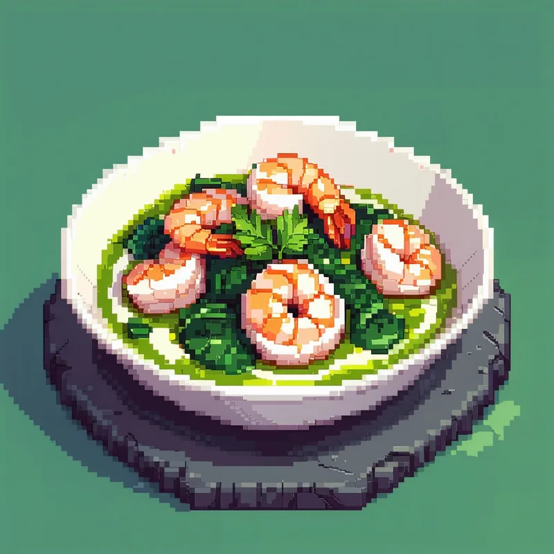 Saag Prawn