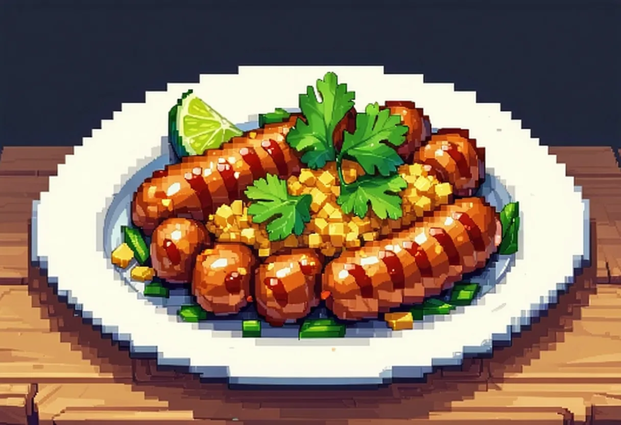 Sai Ua Jay (Herb Sausage with Tofu)