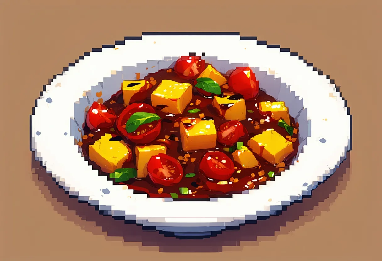 Taktouka (Moroccan Pepper and Tomato Salad)