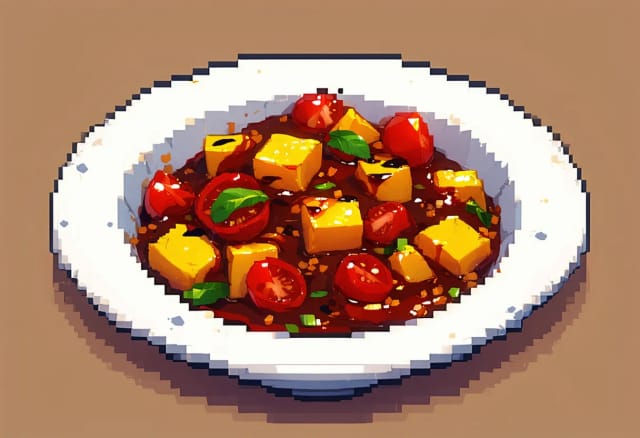 Taktouka (Moroccan Pepper and Tomato Salad)