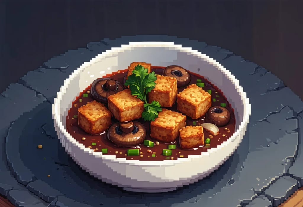 Tempeh Coq au Vin