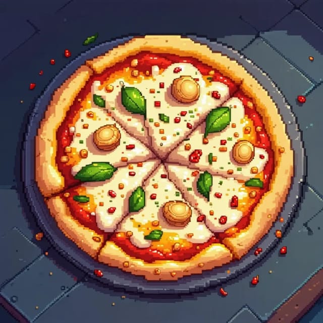White Garlic Pizza with Roasted Garlic Cream and Fresh Herbs