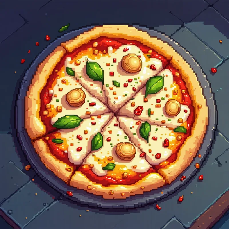 Pizza Branca com Creme de Alho Assado e Ervas Frescas