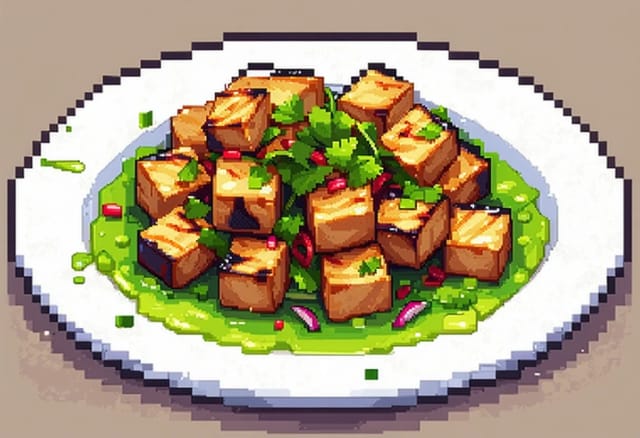 Yum Tofu Yang (Grilled Tofu Salad)