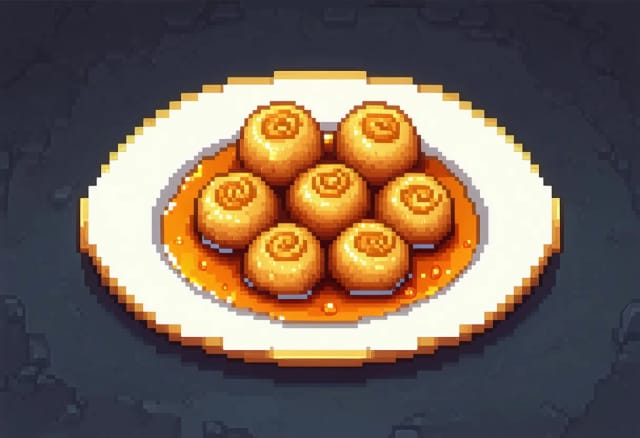 Zoolbia Bamieh (Persian Syrup Fritters)